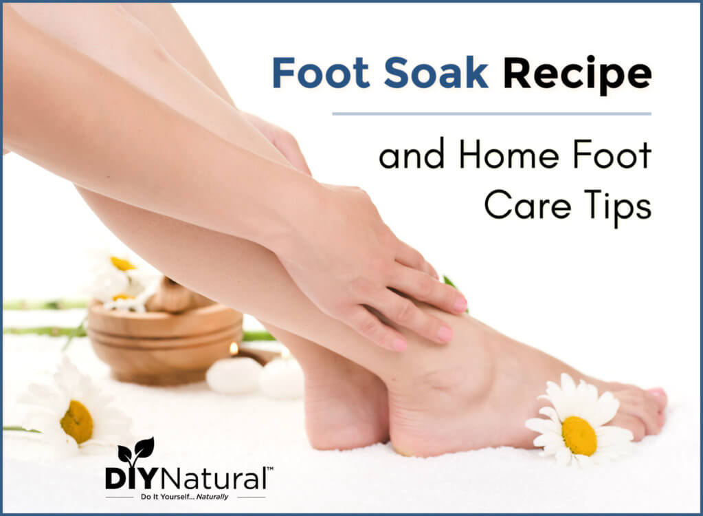 Essential Oil Foot Soak Recipe with Spearmint - Invigorating Foot Bath