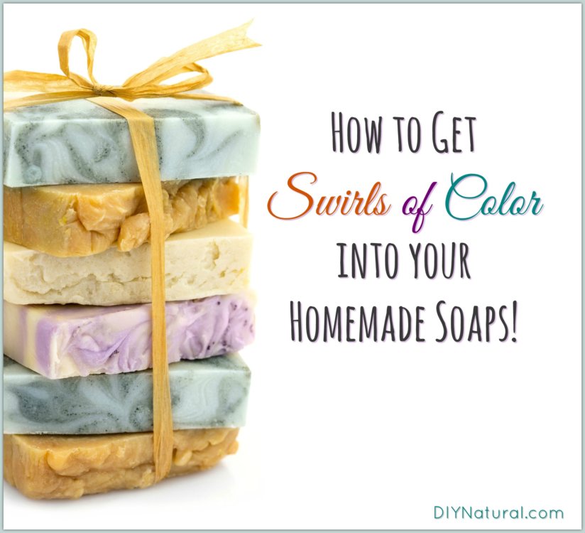 Homemade Soap Color Swirls