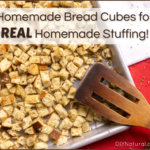 Homemade Stuffing Recipe Bread Cubes Scratch