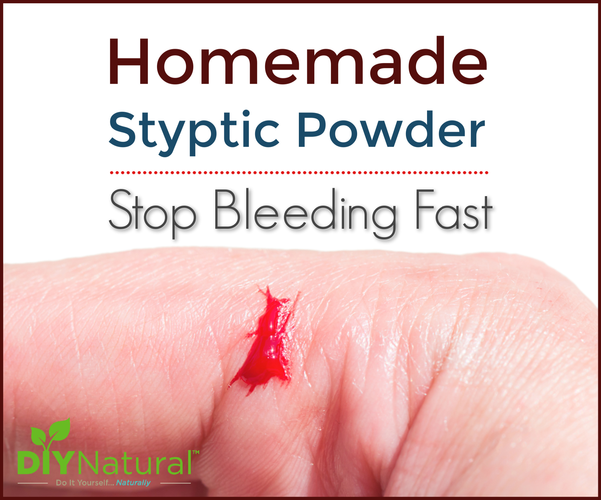 Styptic Powder: A Homemade Natural Coagulant to Stop Bleeding